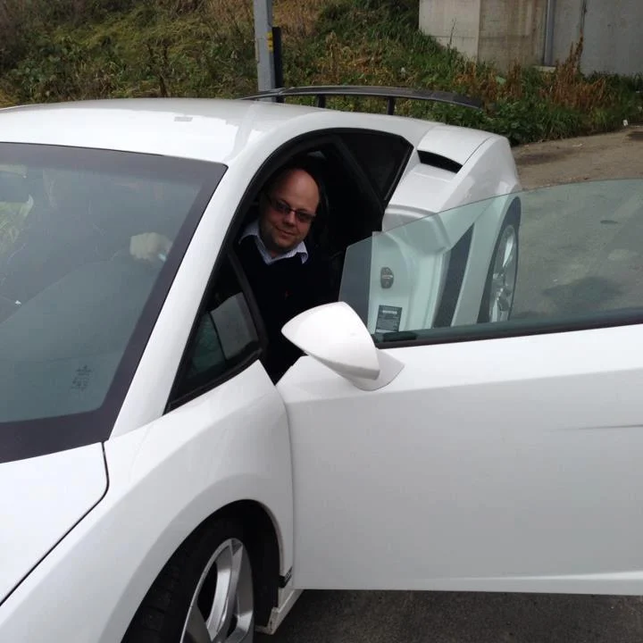 Michael in car